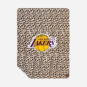 NWT Los Angeles Lakers Fleece Cheetah Blanket Slowtide NBA